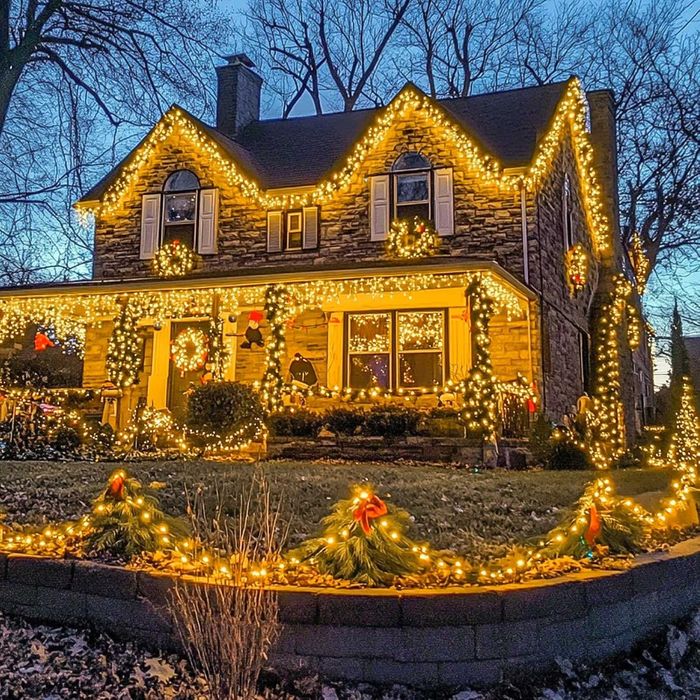 50м топли коледни лампички с флаш ефект, 400 LED външни 220V