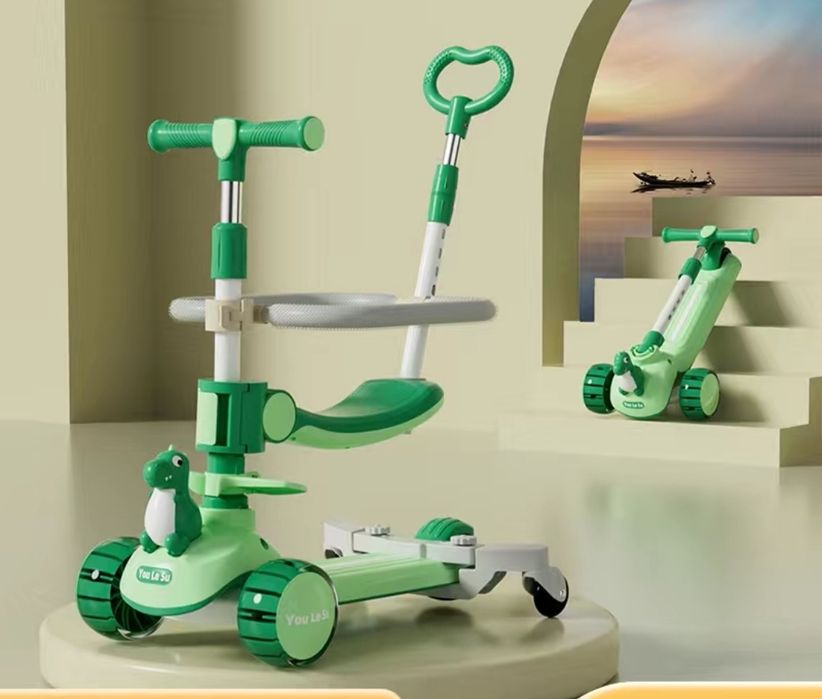 Самокат детский с ручкой