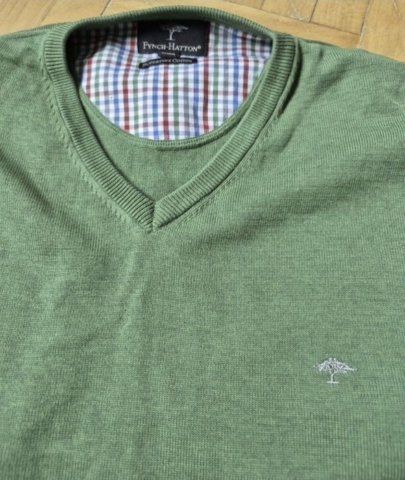 Pulover Fynch-Hatton, Superfine Cotton, Bărbați, Fabricat Germania-XL