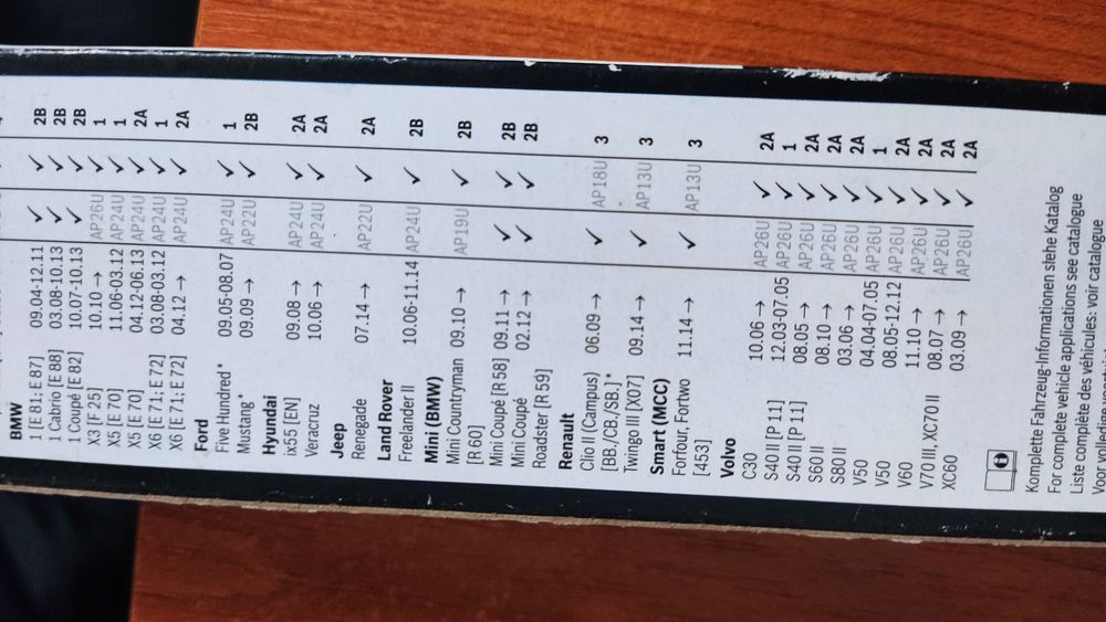 Ștergătoare Bosch au20 500mm