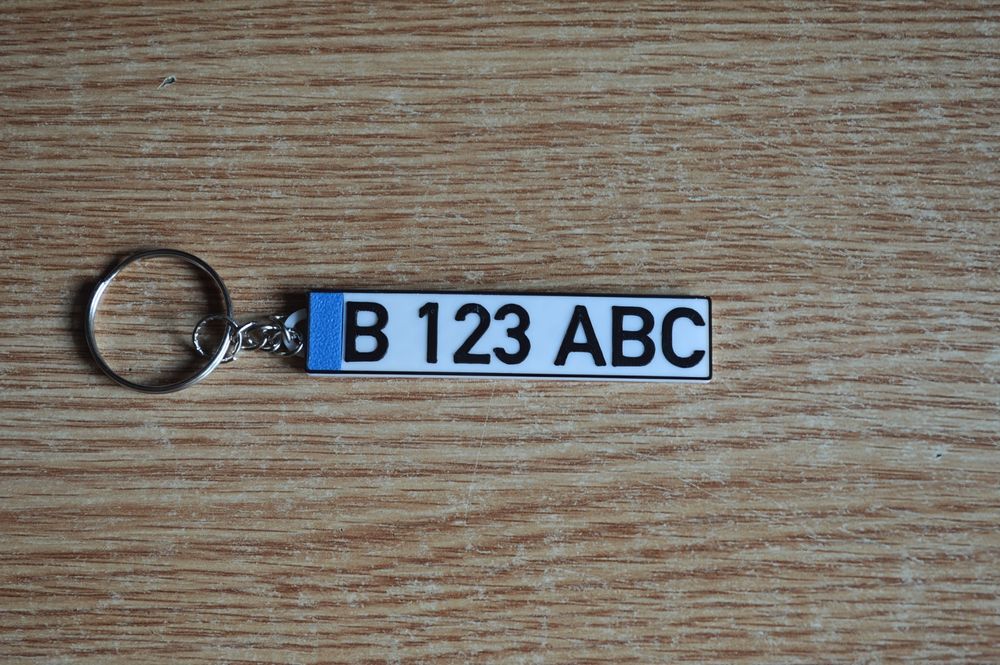 Breloc Personalizat - Număr de Înmatriculare