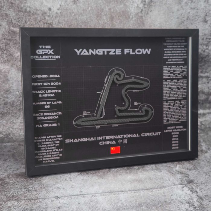 Shanghai – Hartă 3D circuit Formula 1 Chinese GP • GPX Collection