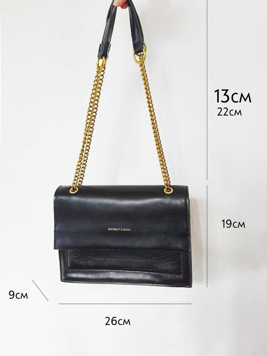 MISSMAIT & BAGS Елегантна коктейлна кожена чанта