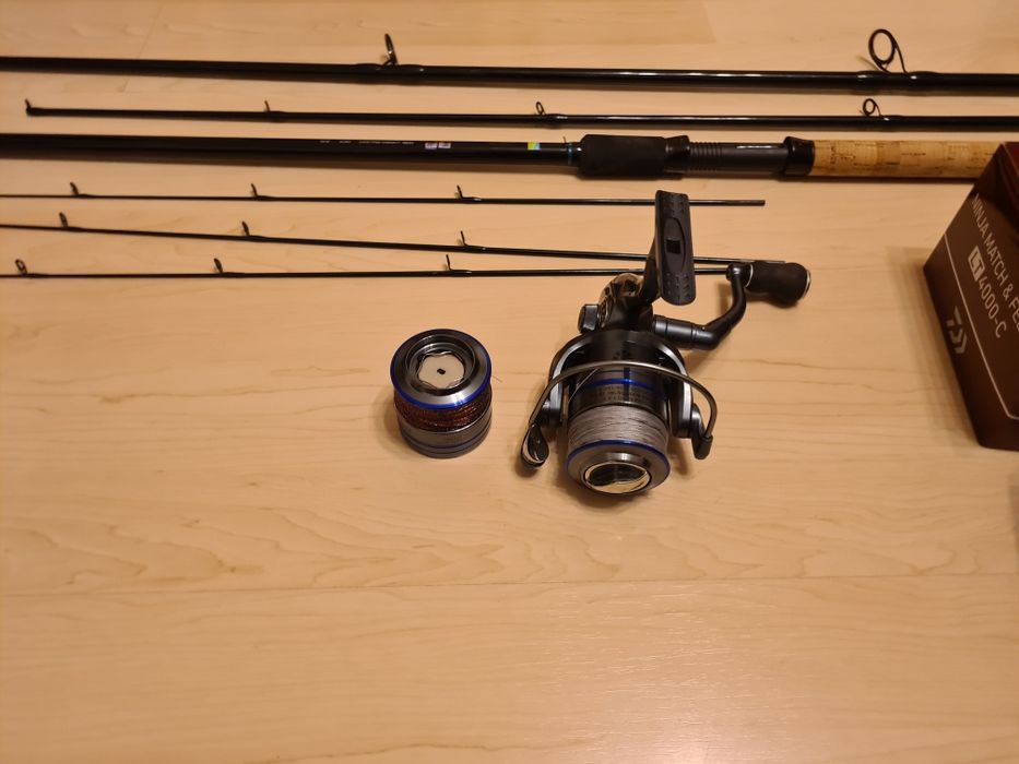 Echipament feeder, lanseta Preston Monster,mulineta Daiwa,Okuma ,Korum