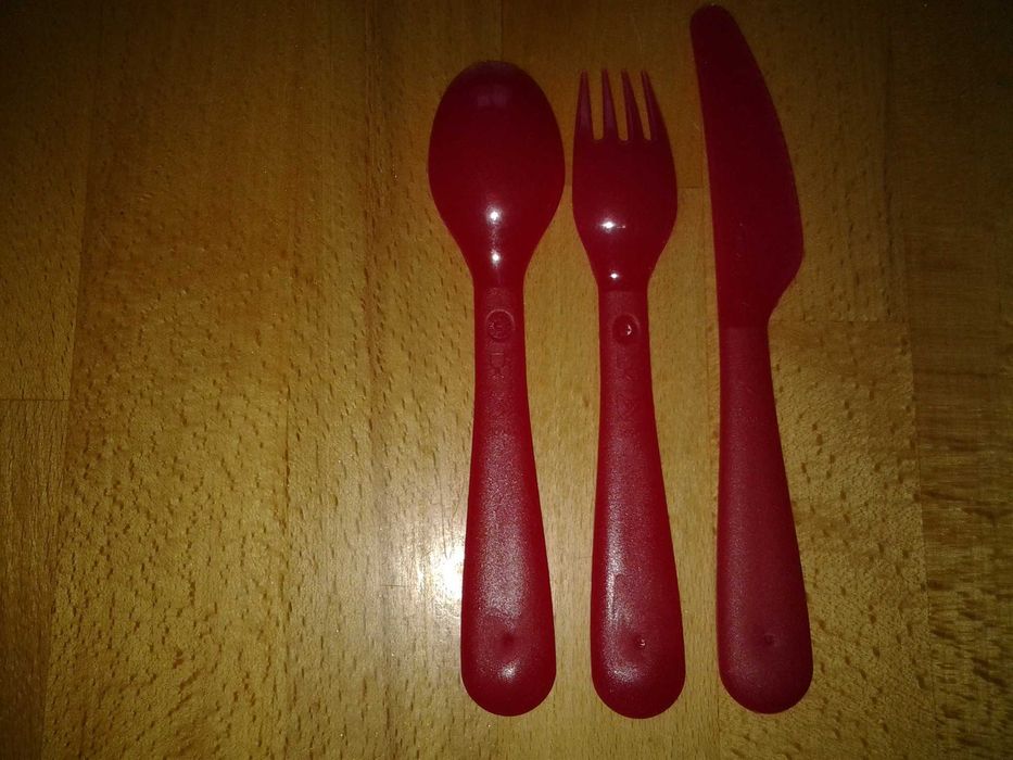 **IKEA KALAS set tacâmuri copii | rosu