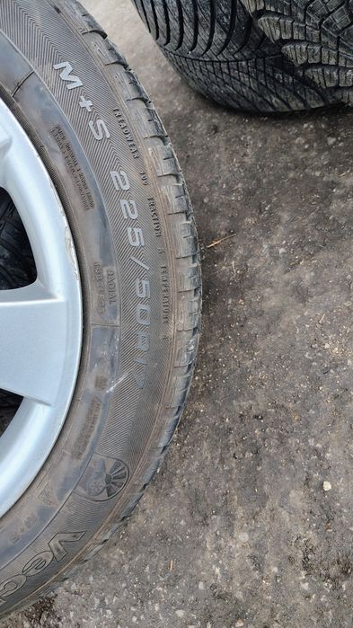 4броя гуми 225/50/17 Goodyear с джанти 5х112