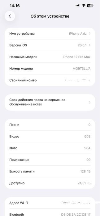 Iphone 12 Pro Max 128GB LL