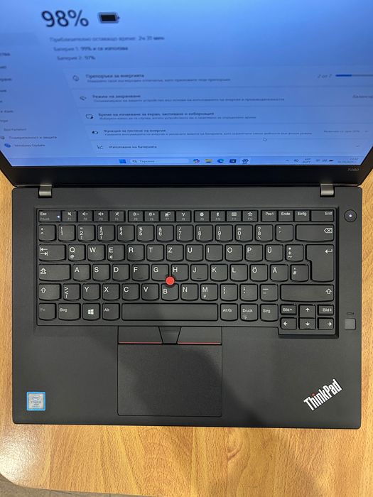 Като нов! Лаптоп Lenovo ThinkPad Т480 i5/8GB/256GB с 3 мес. гаранция!