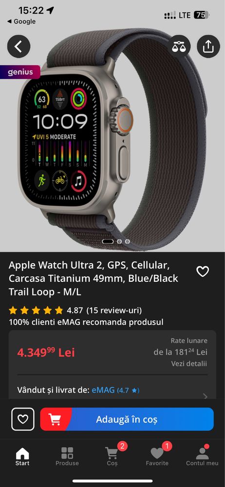 Apple watch Ultra 2 ORIGINAL!