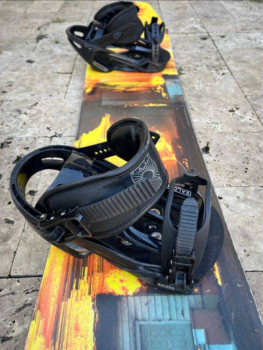 Placa snowboard RIDE HELIX 155cm+legaturi SALOMON PACT M