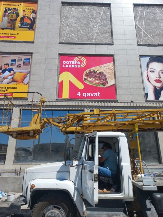 Banner xizmatlari pechat va ustanovka