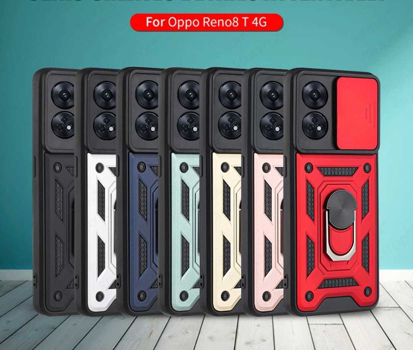 Husa hybrid Armor cu inel pentru Oppo A98 5G , Oppo Reno8 T 4G