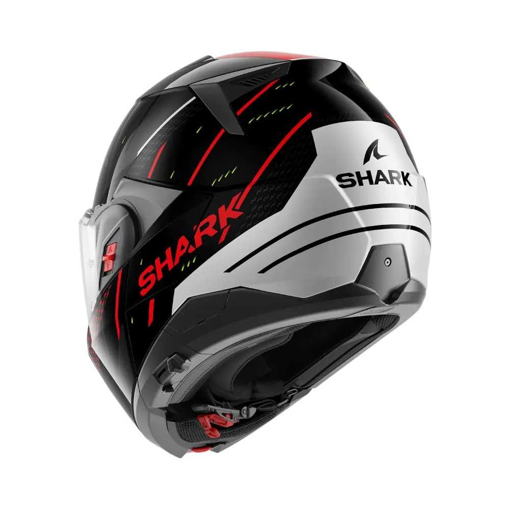 Каска Shark Oxo Rydger Black Silver Red