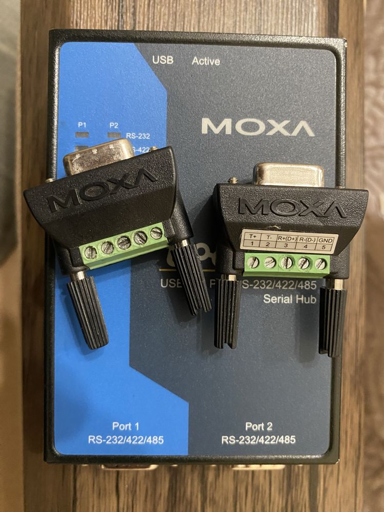 Преобразователь MOXA 2-port RS-232/422/485 USB-to-serial converter