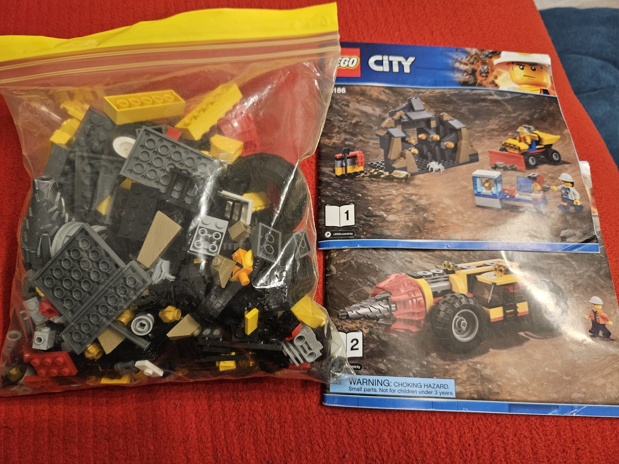 Set lego city minerit 60184, 60185, 60186, 60188