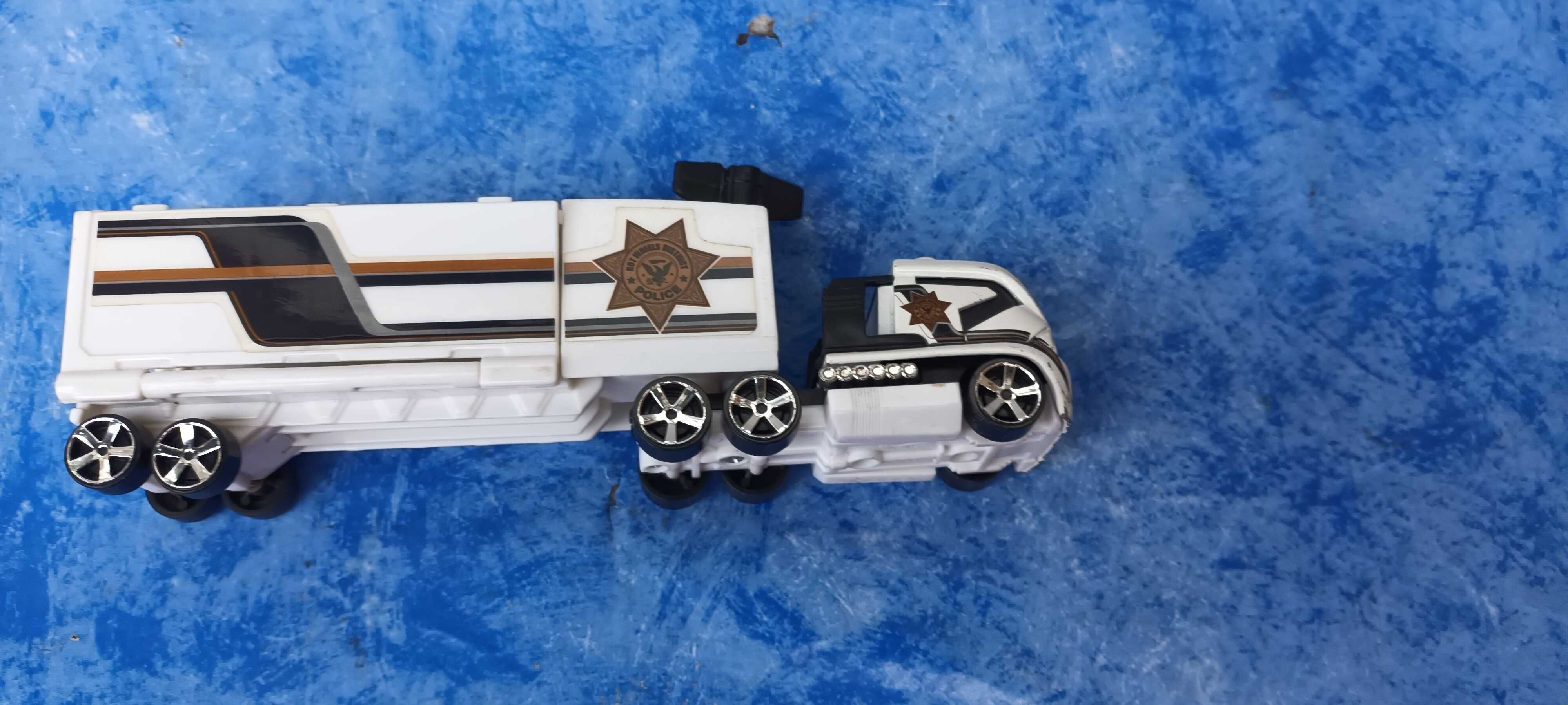 White American Police | macheta camion transportor | 20*4*5.5 cm