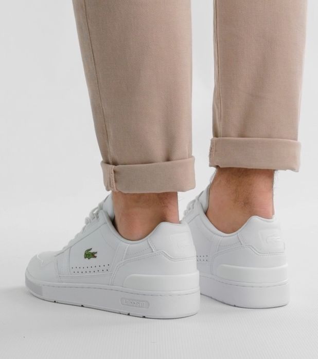 Adidasi Lacoste albi 40