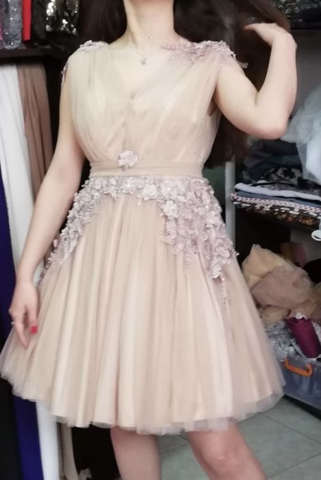 Rochie de seara lucrata manual