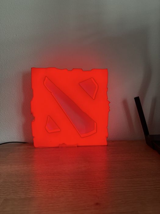 Logo iluminat led dota 2
