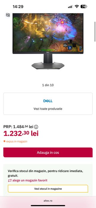 Monitor Gaming LED ips  S2522HG 24.5 240Hz