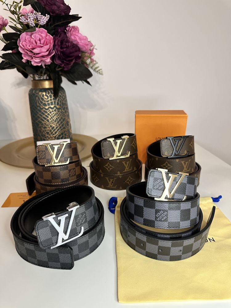 Curea Louis Vuitton piele canvas 100% cutie inclusă cadou