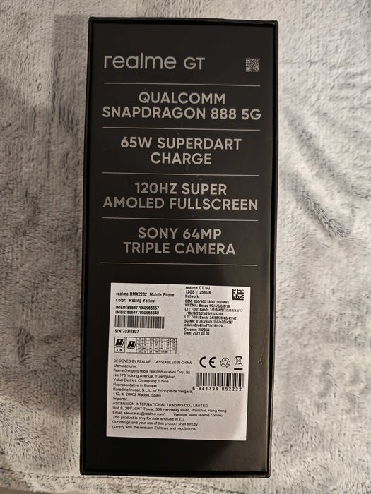 Realme GT 5G, Stocare 256 Gb, Ram 12 Gb, Stare Impecabila (10/10)