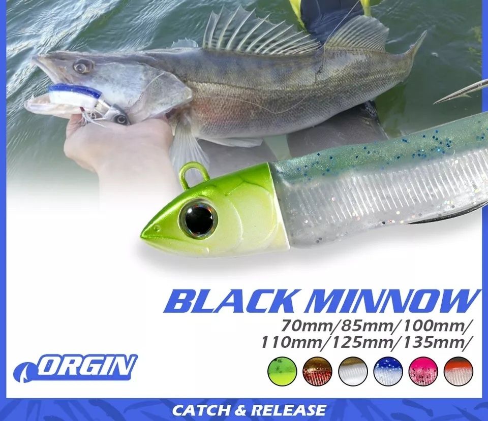 Силиконови примамки  Black Minnow
7 cm - 7 g 
8,5 cm - 12 g
Пре