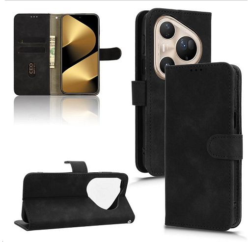 Кожен калъф тип тефтер за huawei pura 80 с магнит