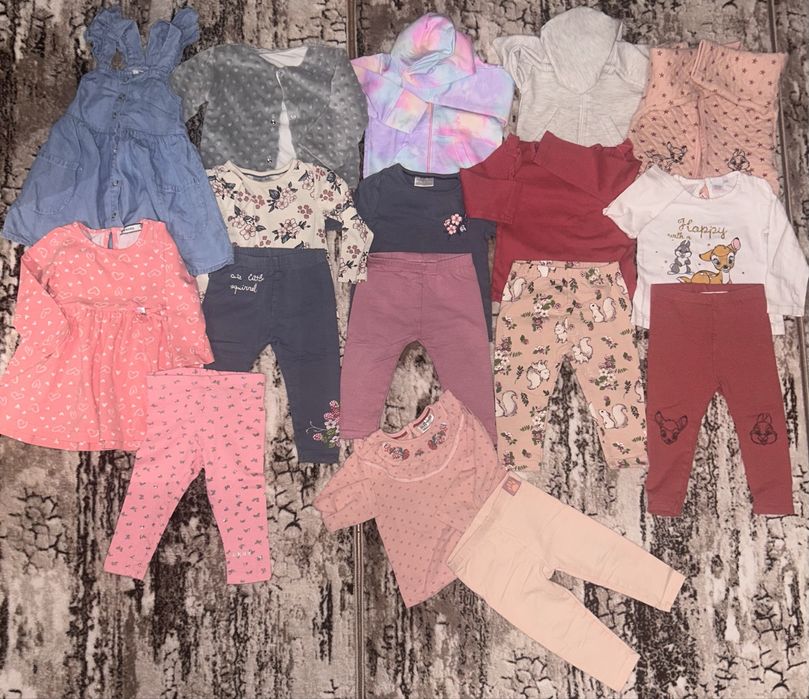 Лот бебешки дрехи - момиче 80 см - 1 година