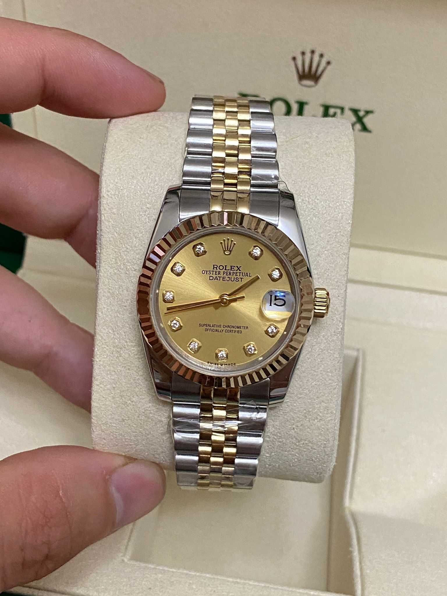 Rolex datejust 31mm двуцветен