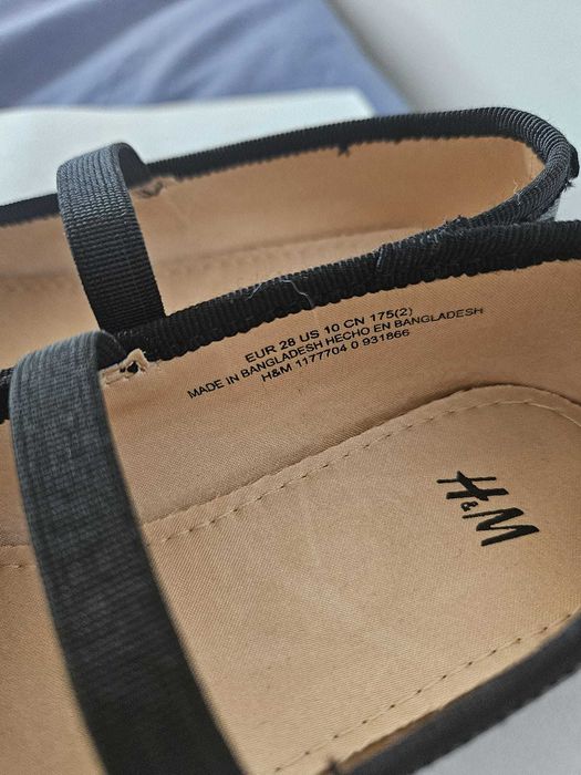 Pantofi H&M tip balerini din piele pentru fetite