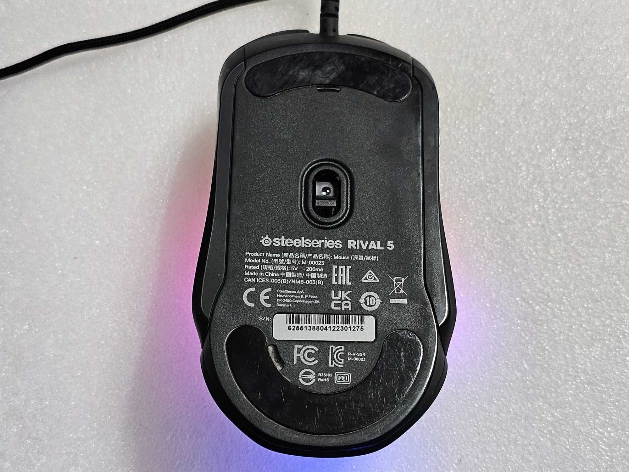 Mouse Gaming SteelSeries Rival 5, RGB, 18000 dpi, Senzor: TrueMove Air