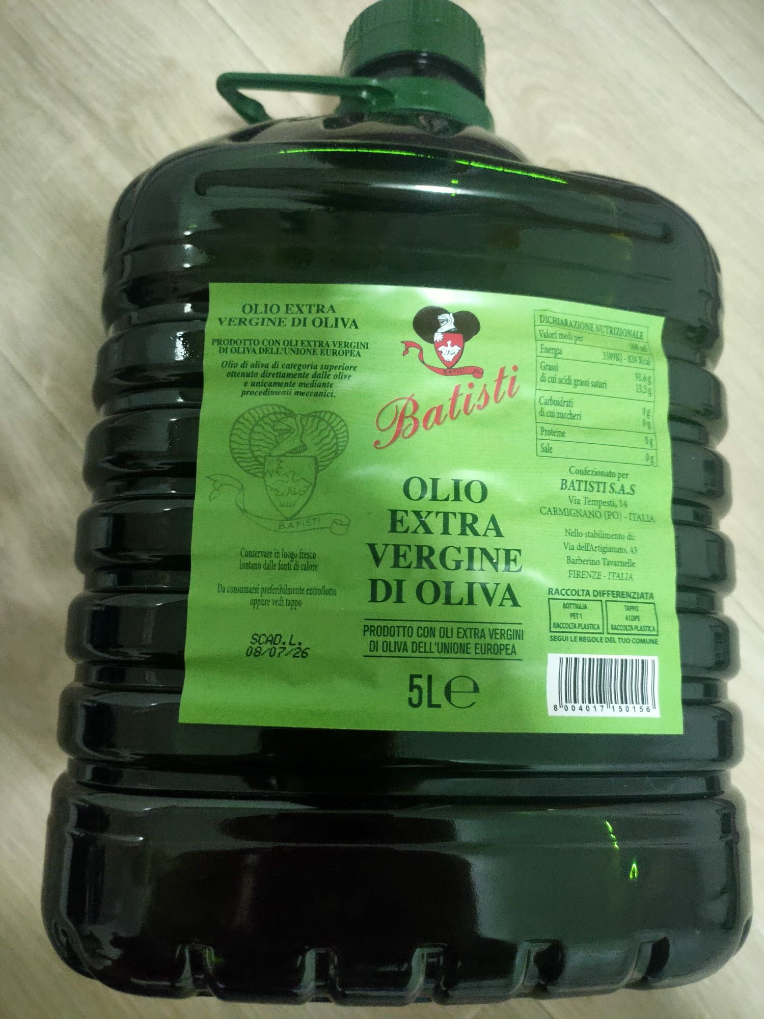 Ulei de măsline extra virgin 5L
