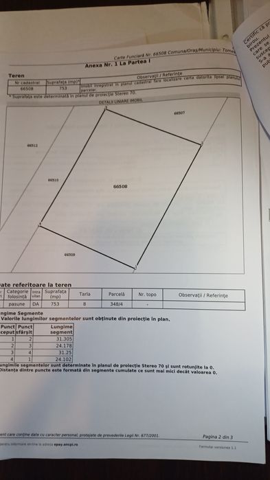 Teren Intravilan,375 mp.Toate utilitatile.