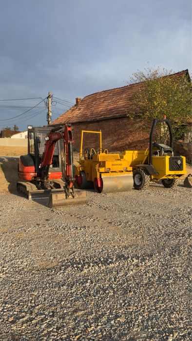 Inchiriez utilaje,excavator,dumper,cilindru,bobcat