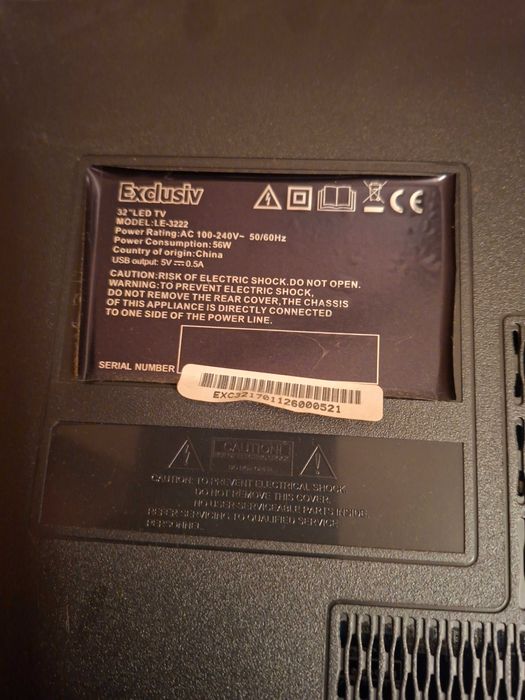 Televizor marca Exclusiv, stricata mufa de la cablul coaxial