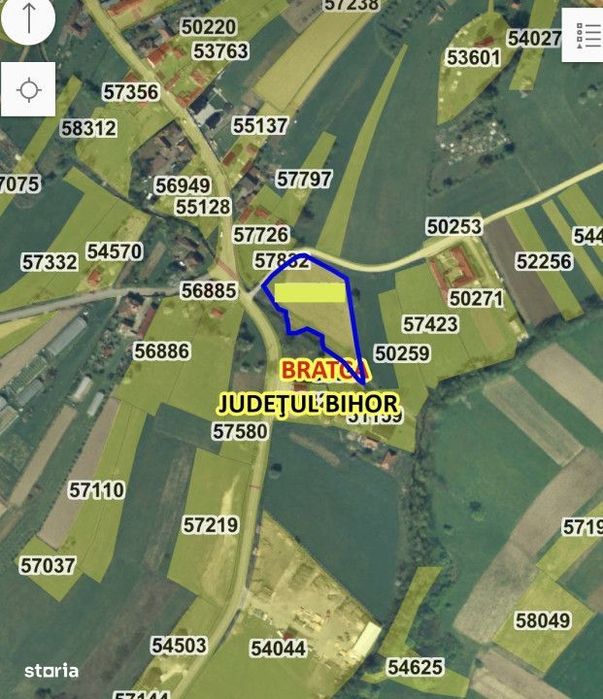 Teren intravilan 3.749 mp – Beznea, com. Bratca, jud. Bihor