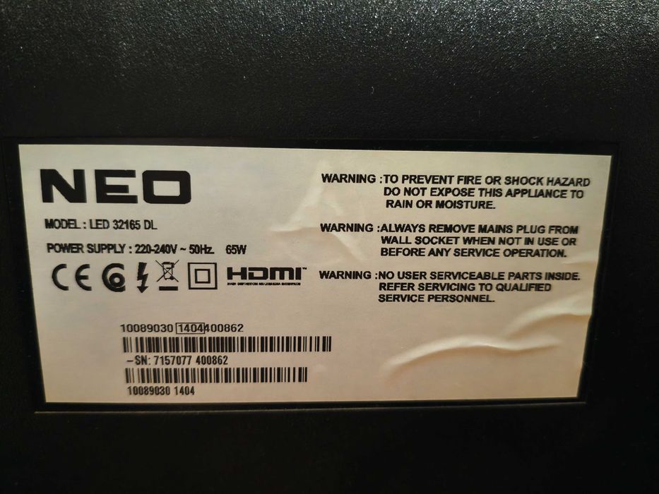 32" LED Телевизор NEO  + ПОДАРЪК Цифрова антена.