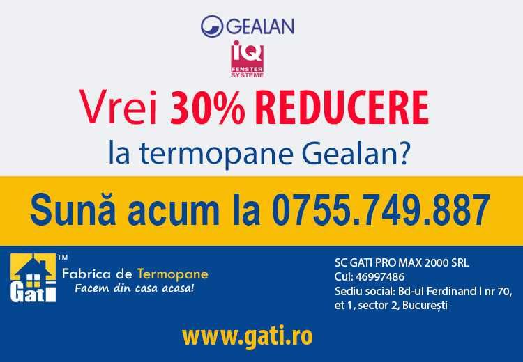 30% REDUCERE la termopane Gealan în Moara Vlăsiei, Ilfov