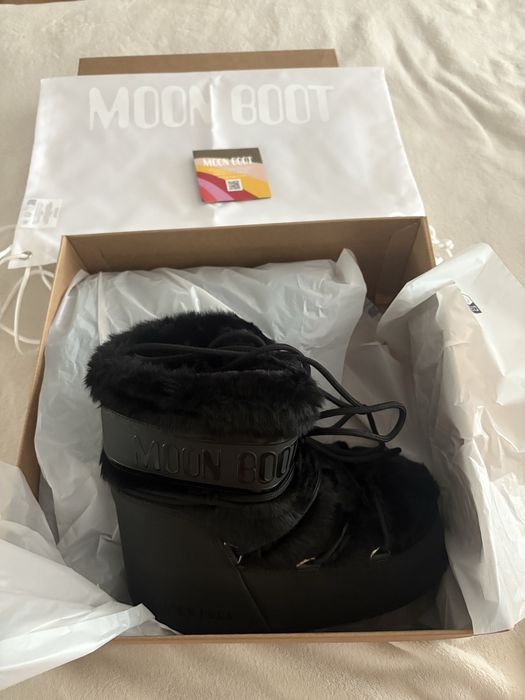Moon boots low icon faux fur
