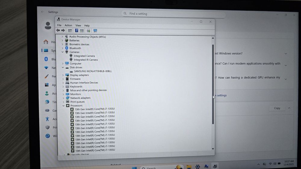 Laptop lenovo i7 gen13, 32Gb ddr5, ssd 1Tb, 13.3Fhd+, thinkpad L13gen4