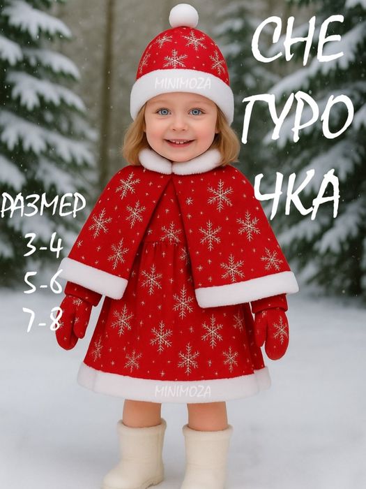 Кизалоклар учун коркир кийими.Ок ва кизил рангда.