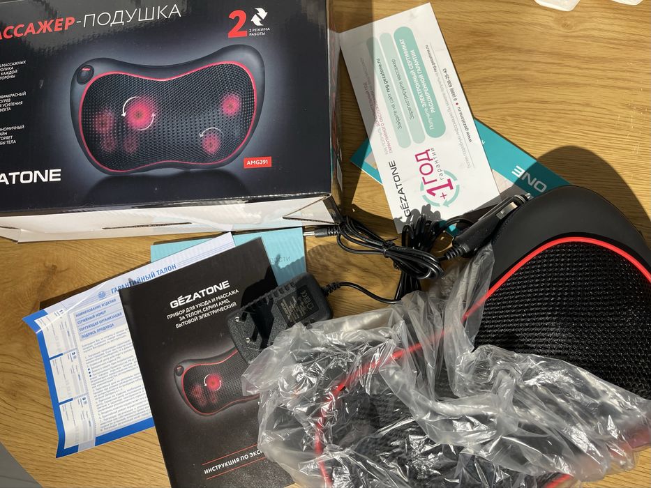 Электрический роликовый массажер для спины, шеи, плеч и тела,