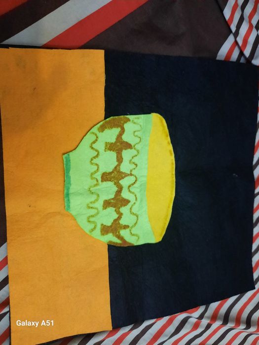 Из фетра вручная сама делала