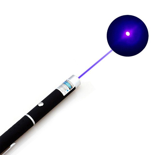 Laser Pointer albastru (violet) 5mW baterii 2 x AAA nou