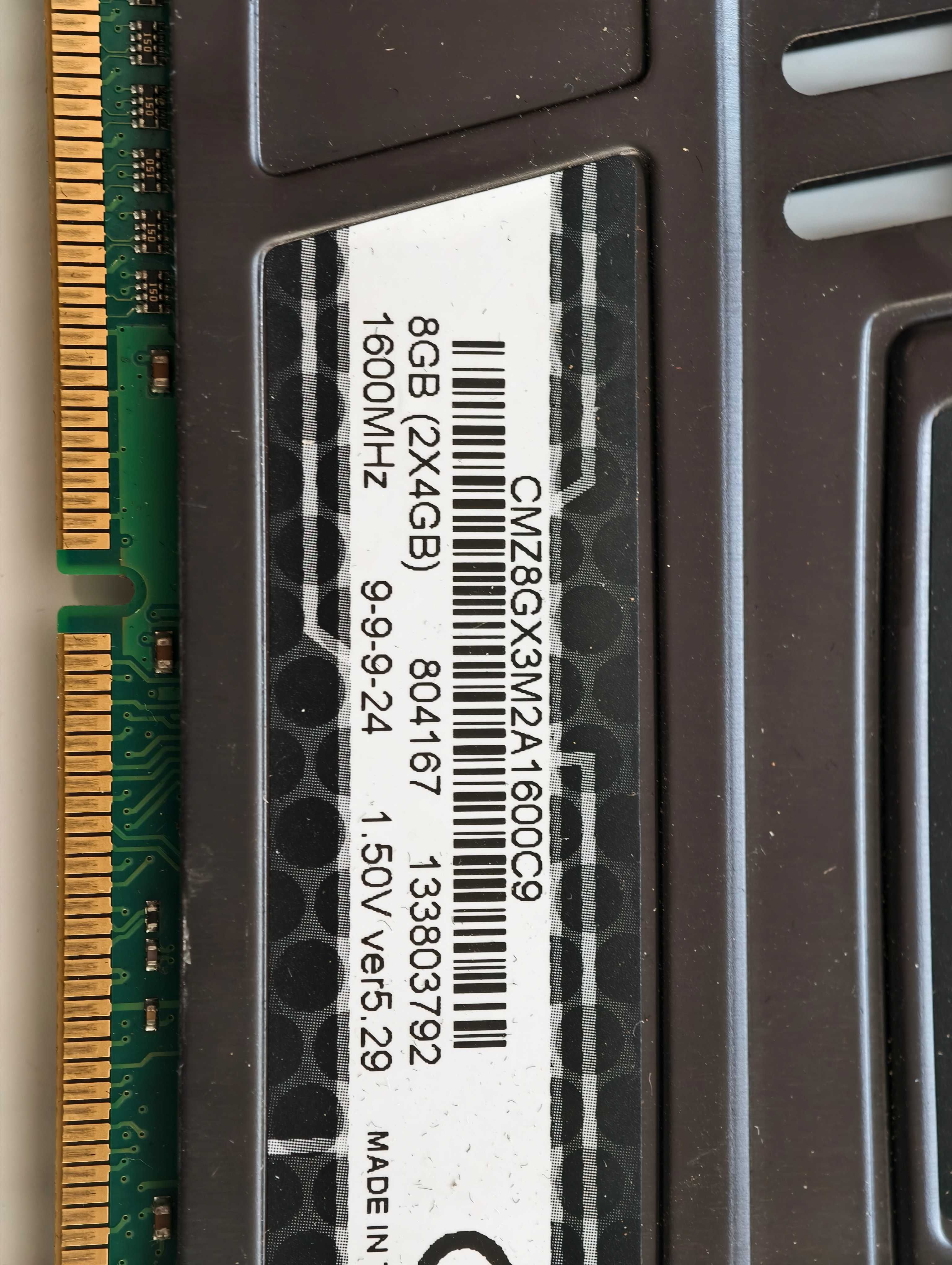 RAM DDR3 Corsair Vengeance 8GB (2x4GB) 1600 MHz CL9