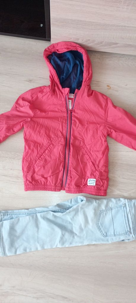 Шушляково яке на ZARA + маркови дънки за момиче или момче ръст 98 см
