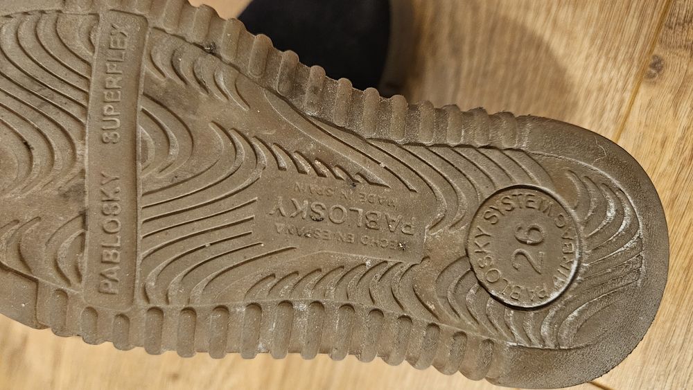 Ghete PABLOSKI din piele întoarsă nr 26