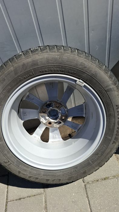 Roti,anvelope iarna Fulda 185 65 R15 jante aliaj Opel Corsa,Astra R15