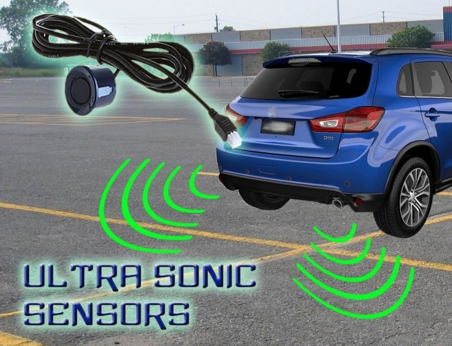 Set Senzori parcare auto detector parktronic display radar monitor 4 s